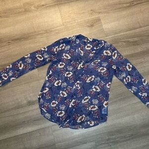 Kut From The Kloth Sinclaire Botton Down Floral Blouse